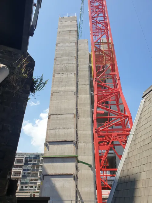 Daikin VRV installation crane lift Oxford Street