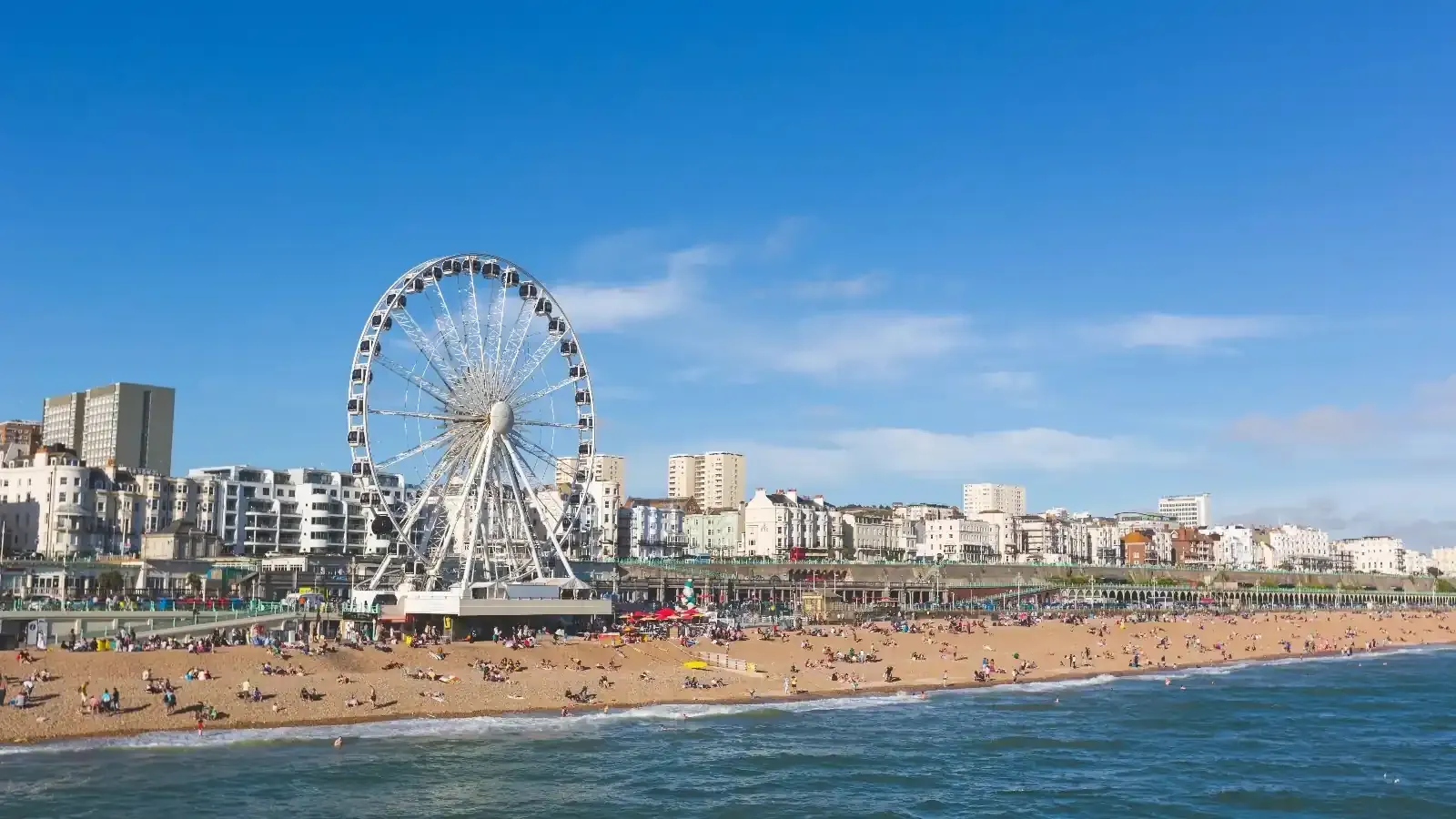 Air conditioning installation services in Brighton with view of the Royal Pavilion and seafront