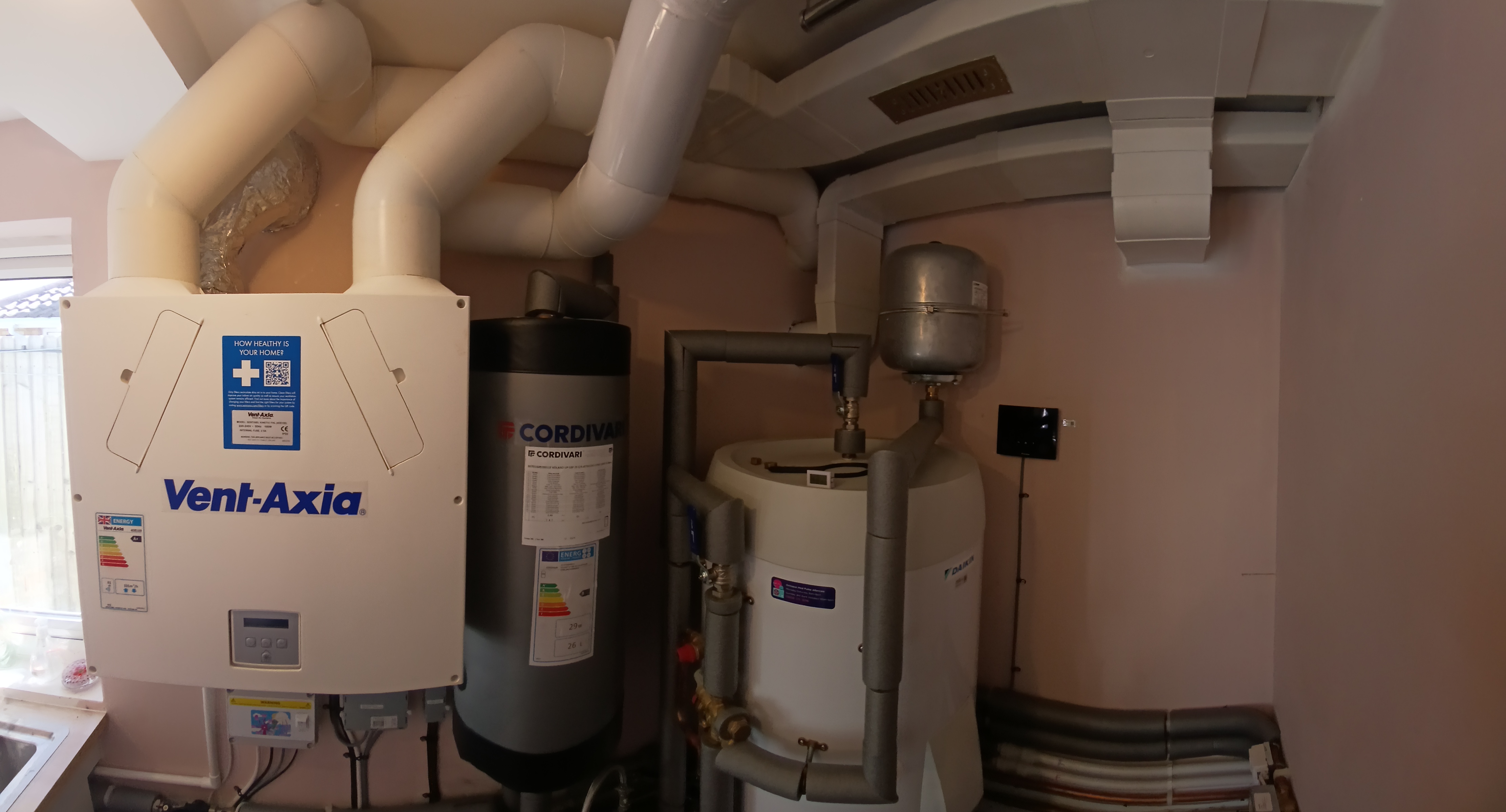 Energy-efficient heat recovery ventilation system