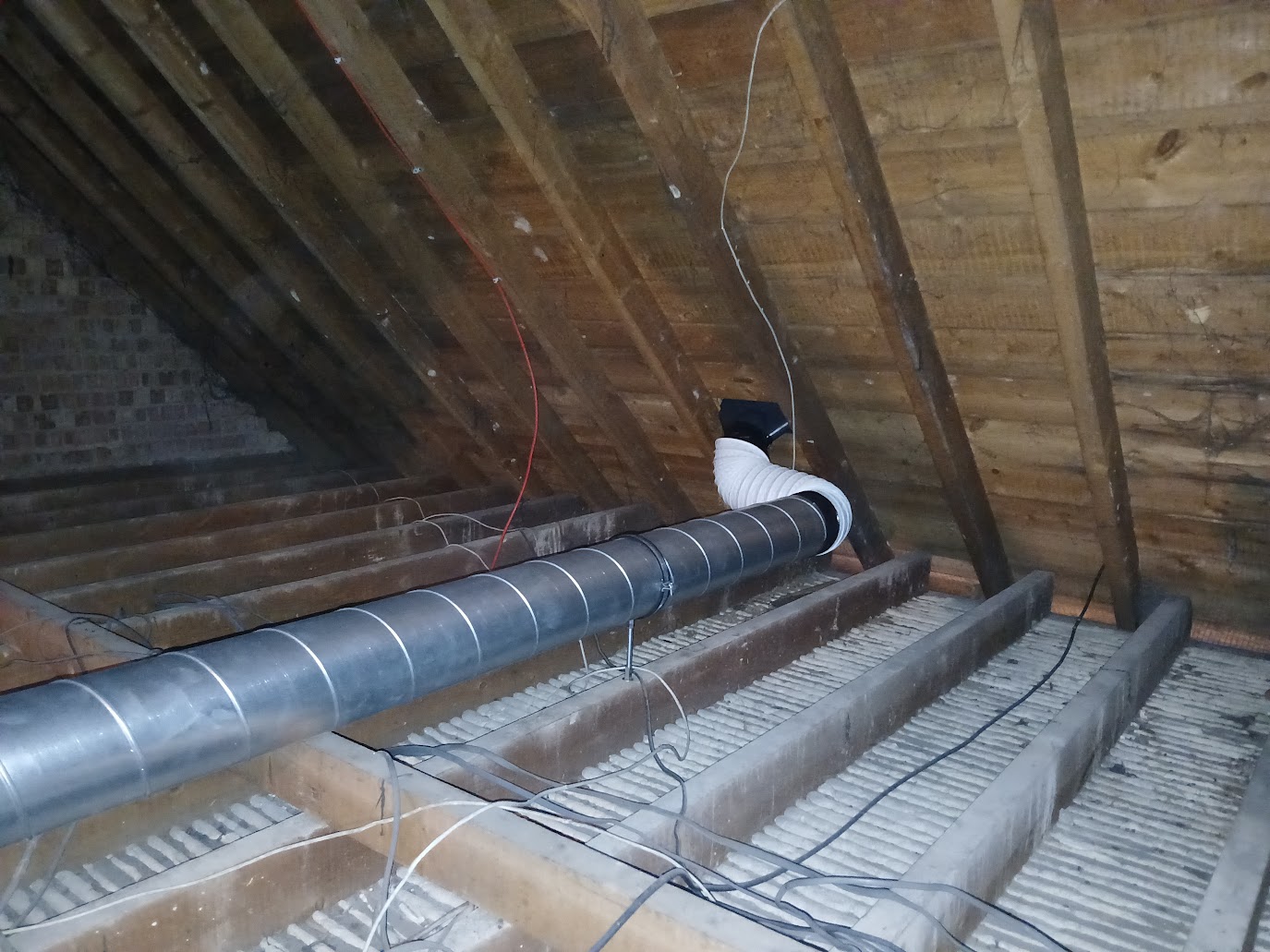Modern ventilation system installed in a commercial building
